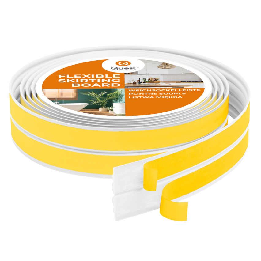 Fita antideslizante PVC,  autoadesiva, cinta antideslizante para escadas, superfícies planas e esquinas, perfis para esquinas, tiras antideslizantes LAP2, branco, 5 m