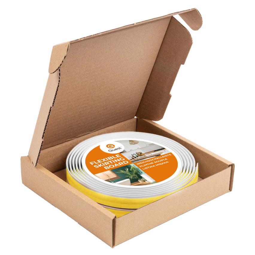 Fita antideslizante PVC,  autoadesiva, cinta antideslizante para escadas, superfícies planas e esquinas, perfis para esquinas, tiras antideslizantes LAP2, branco, 5 m