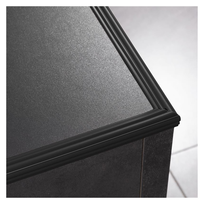 Protiskluzový ochranný pásek z PVC 40 mm, LAP2 černý, 5 m