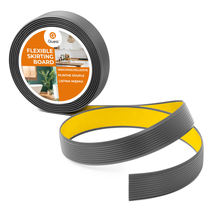 Samolepiaca PVC protišmyková lišta, ryhovaná, LAP3, 35mm, 5m, tmavosivá