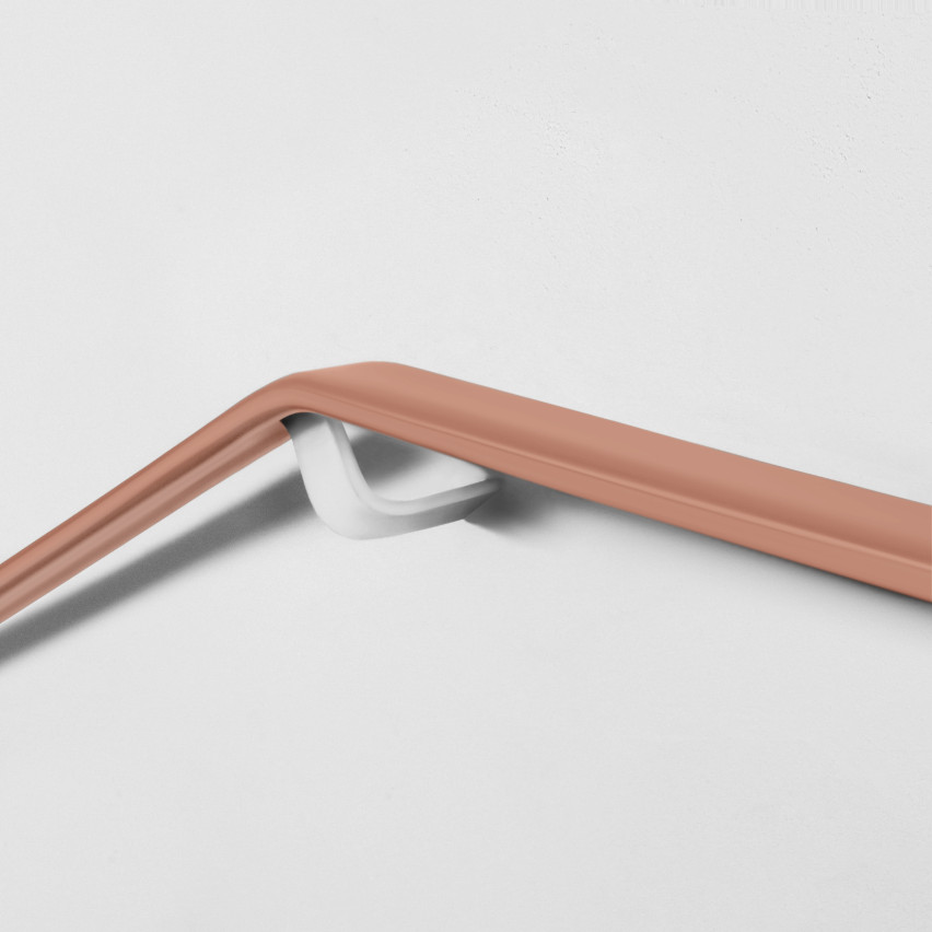 Barandilla PVC, 40x8 mm pasamanos escalera, perfil de pasamanos PREMIUM, marrón claro, 1 m