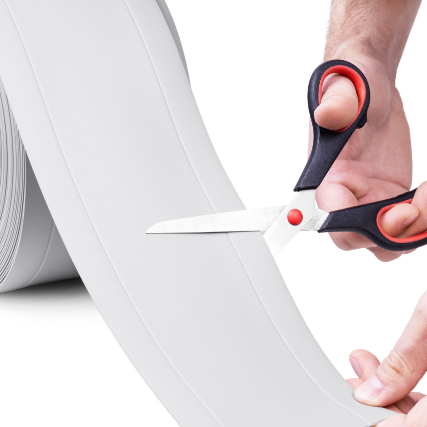 Vícefunkční PVC lišta 6in1 – samolepicí dokončovací panel, tmavě šedá