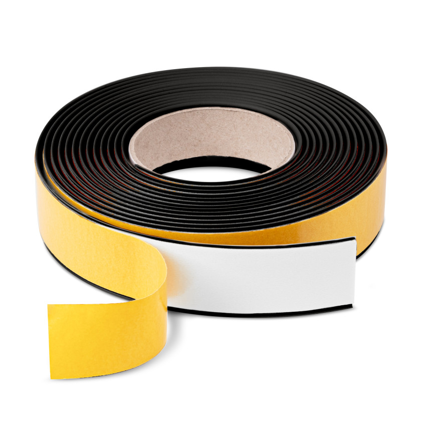 Prahové a dilatačné lišty, samolepiace PVC, čierne