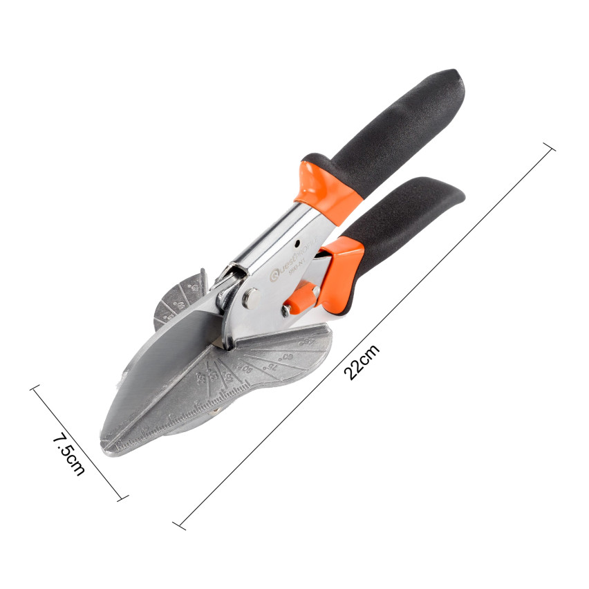 Cesoie angolari per materiali in PVC, con 10 lame incluse