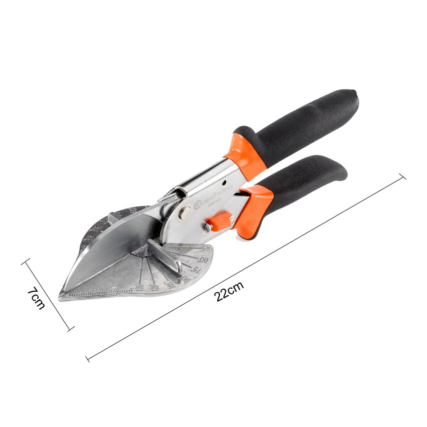 Cesoie angolari per materiali in PVC, con 1 lama inclusa
