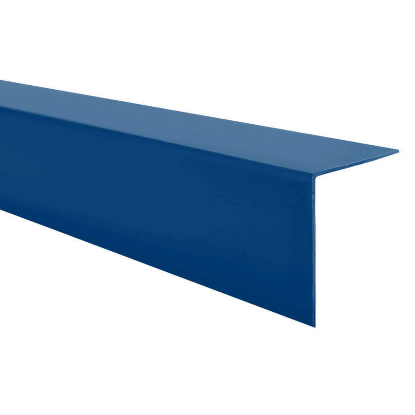 Profilo angolare decorativo in PVC tipo L blu, per protezione e rifinitura bordi KT