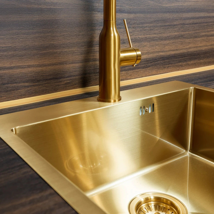 Tira de acabamento de PVC 10x10 mm em fita de espuma, elástico forte, fita decorativa macia, ouro, 5 m