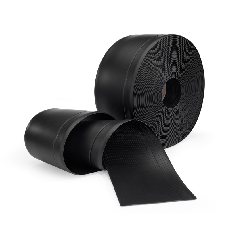 Plint van PVC, zwart, zachte, flexibele plint