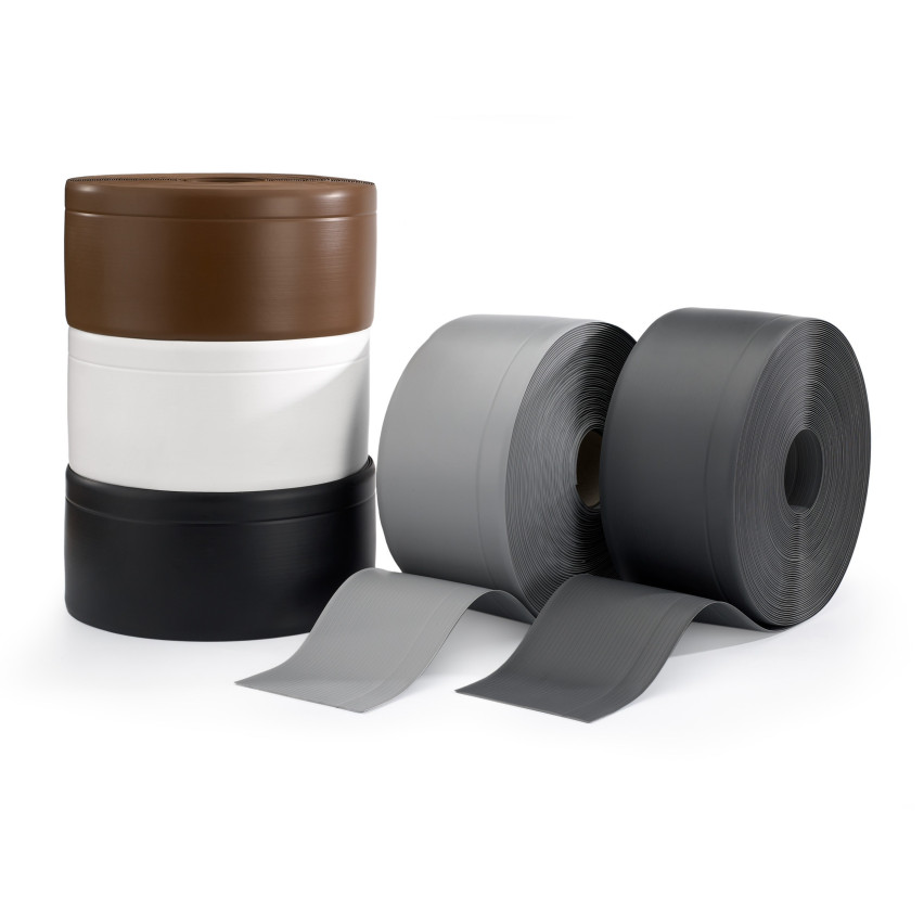 Plint van PVC, zwart, zachte, flexibele plint