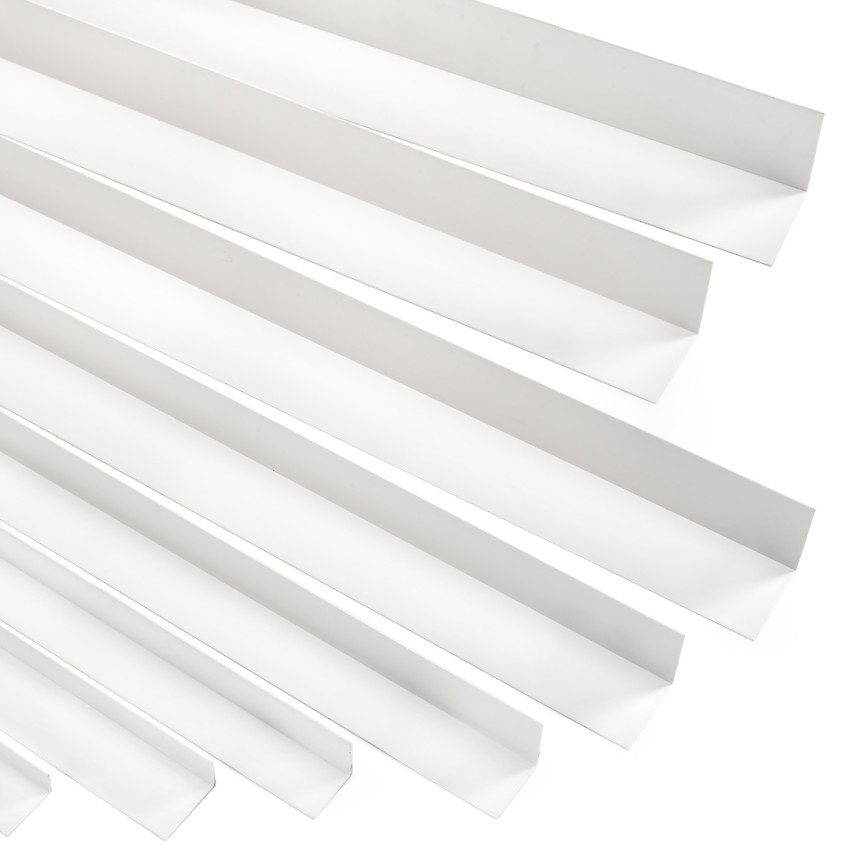 Zelfklevend hoeklijnprofiel hard PVC wit, hoekbeschermer