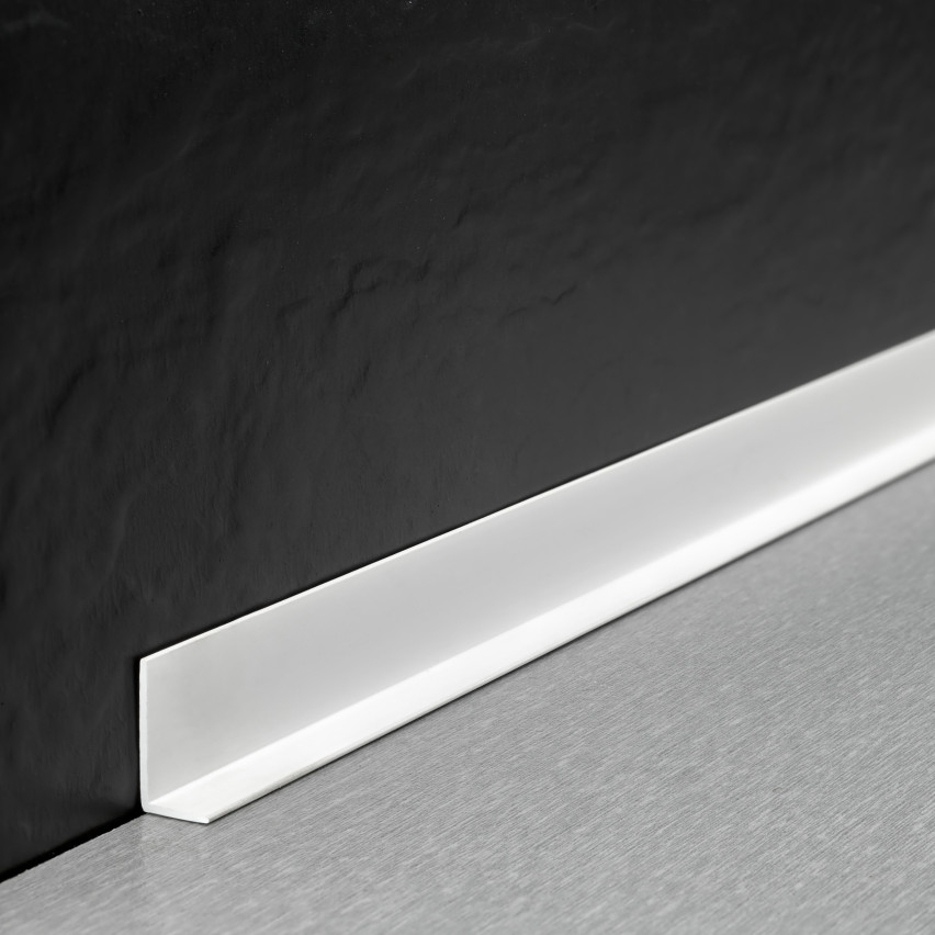Zelfklevend hoeklijnprofiel hard PVC wit, hoekbeschermer