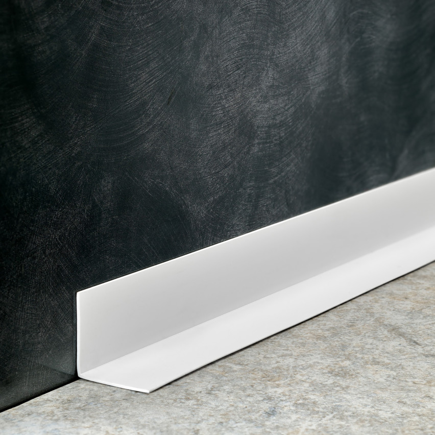 Zelfklevend hoeklijnprofiel hard PVC wit, hoekbeschermer