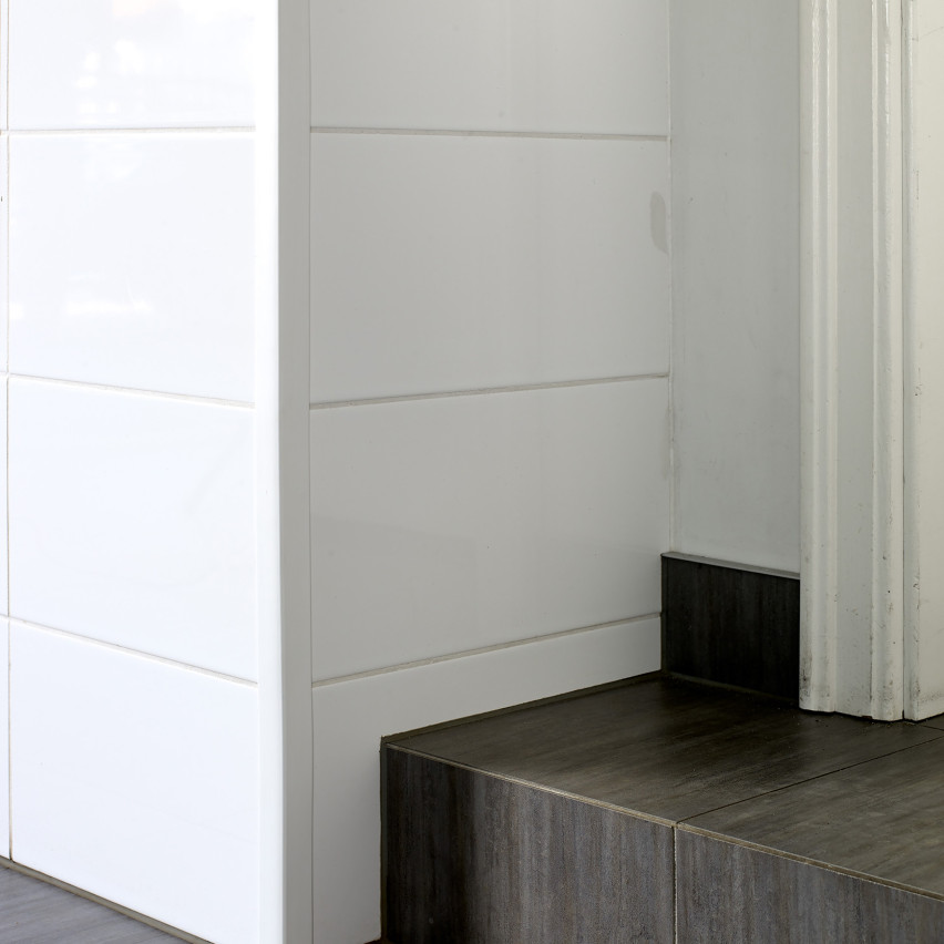 Cantoneira de PVC bege, perfil em L, canto decorativo, KT