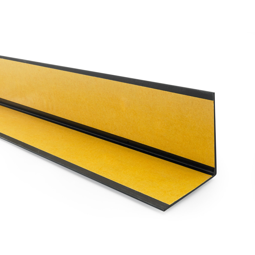 Hoeklijnprofiel hard PVC zwart, hoekbeschermer