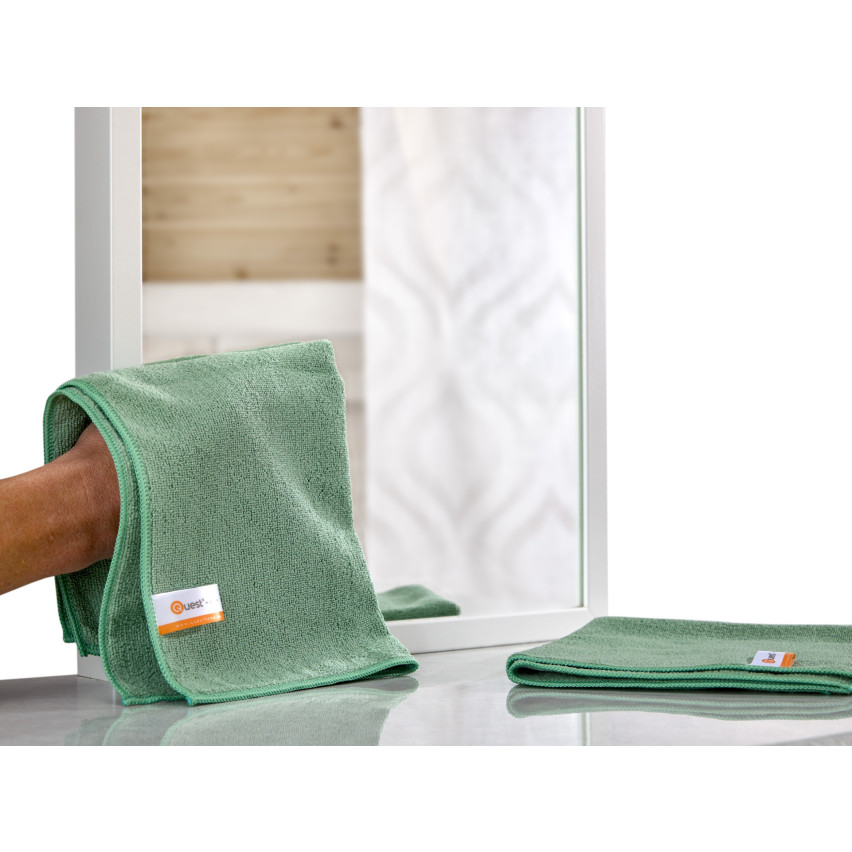 Pano de microfibra, pano de limpeza universal PREMIUM - todo verde, verde claro