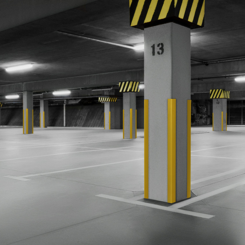 Hoekprofiel van zacht PVC, donkergrijs, hoekbeschermer, KM