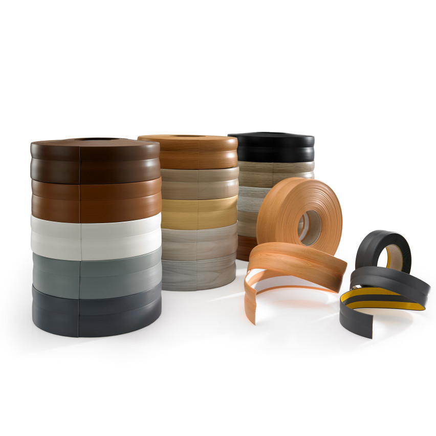 Rodapé Eco PVC 32x23 mm, flexível autoadesivo, rodapé macio, preto