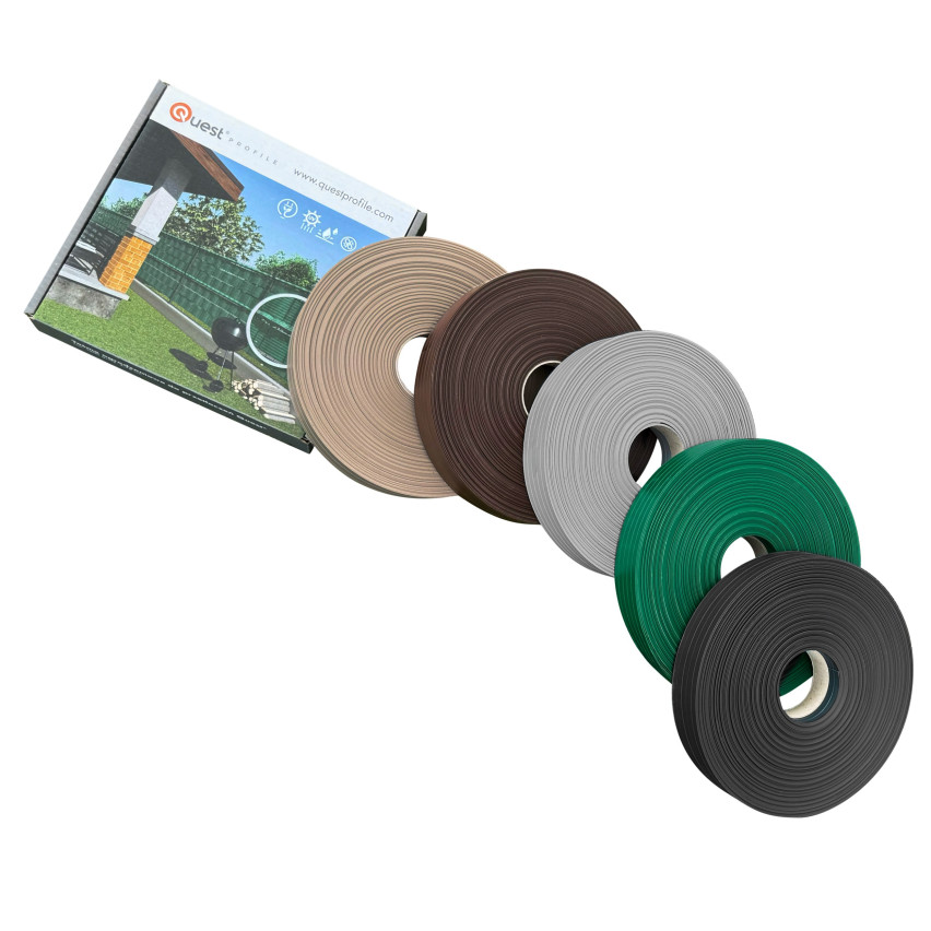 Nastro per recinzioni in PVC verde, 900 g/m², RAL 7016, ideale per privacy e protezione