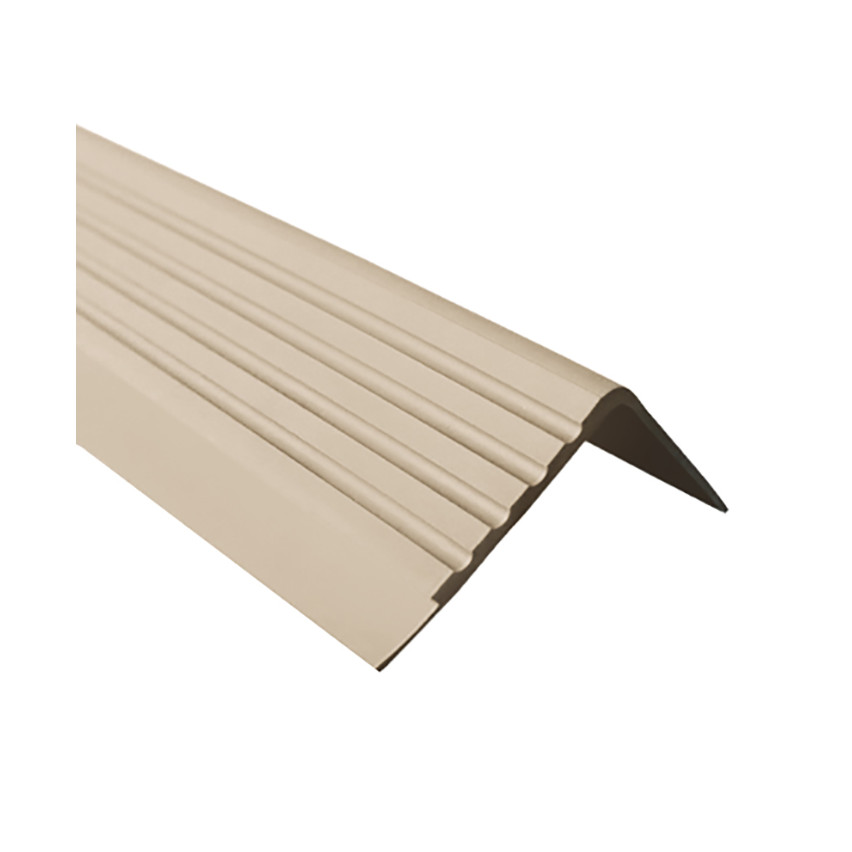 Non-slip stair nosing, 40x40mm, 150cm, beige