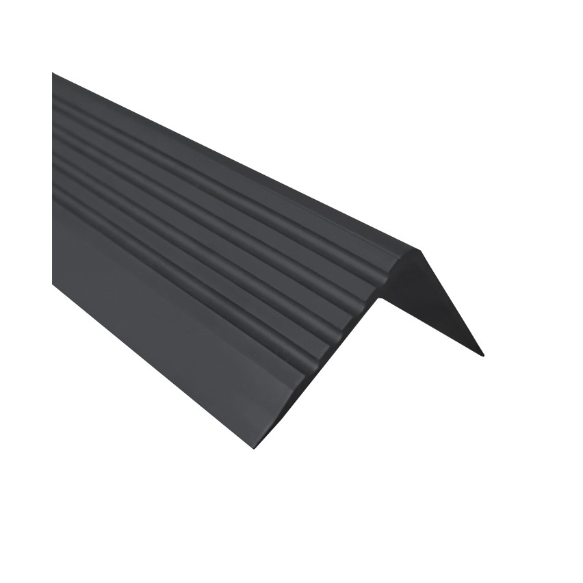 Non-slip stair nosing 50x42mm 150cm, black