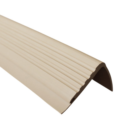 Non-slip stair nosing, 48x42mm, 150cm, beige