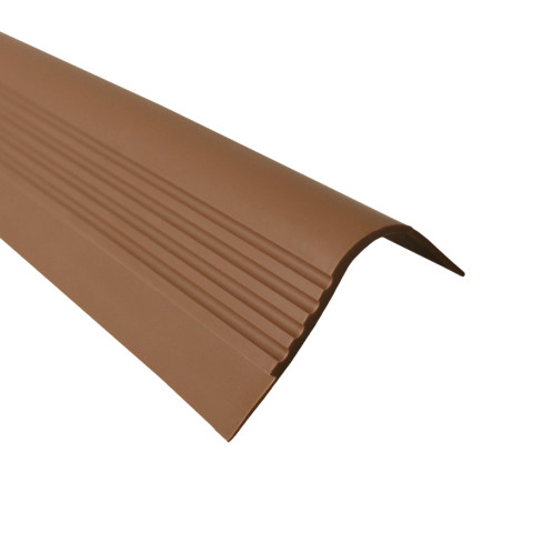 Non-slip stair nosing 40x42mm, 150cm, brown