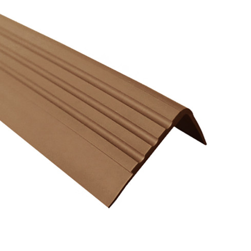 Non-slip stair nosing 30x27mm, 150cm, brown