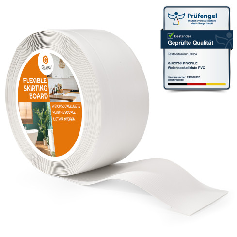 PVC 100x25mm skirting board white