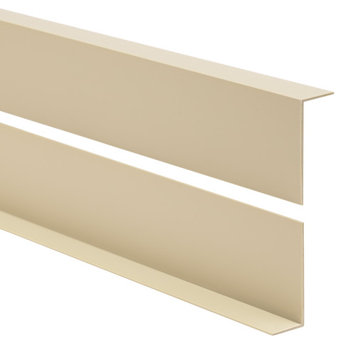  PVC uneven angle profile, edge protection, corner protection, beige