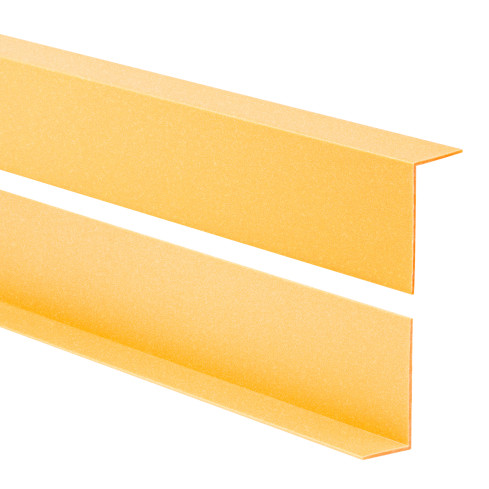 PVC uneven angle profile, edge protection, corner protection, gold