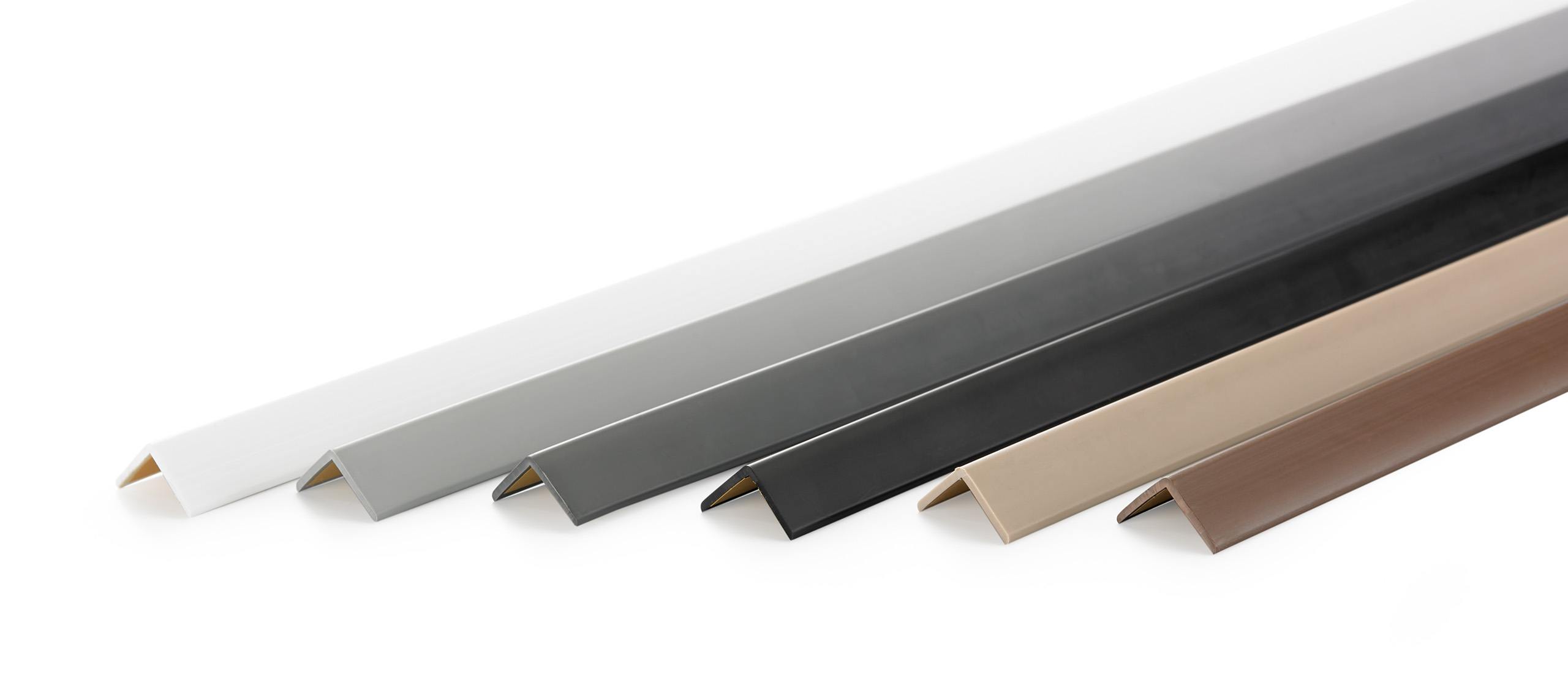 Corner trim small angle PVC 27x27mm, beige, 150cm Stair profiles