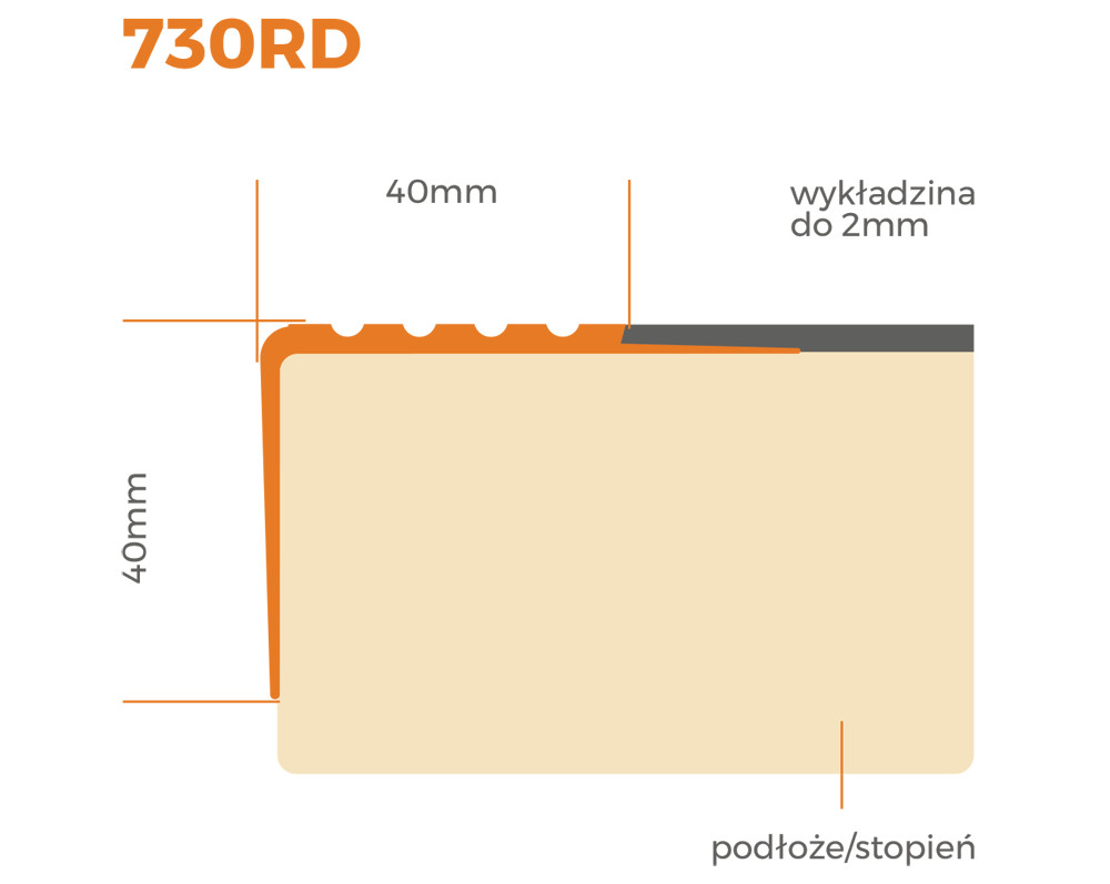 Quest System schodowy - ciemnoszary